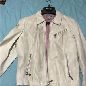 WILSON’s Vintage White Leather Jacket